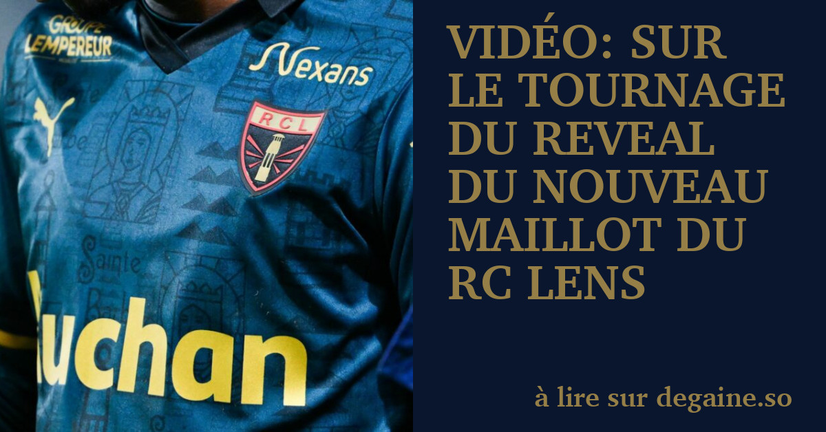 Football : le RC Lens dévoile son nouveau maillot !