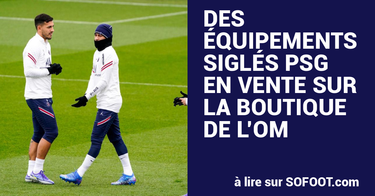 Ligue 1 : Le PSG présent sur la boutique officielle de l'OM, l
