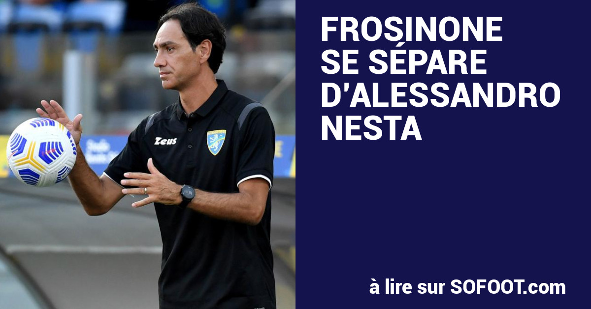 OFICIAL: Alessandro Nesta despedido do Frosinone - CNN Portugal