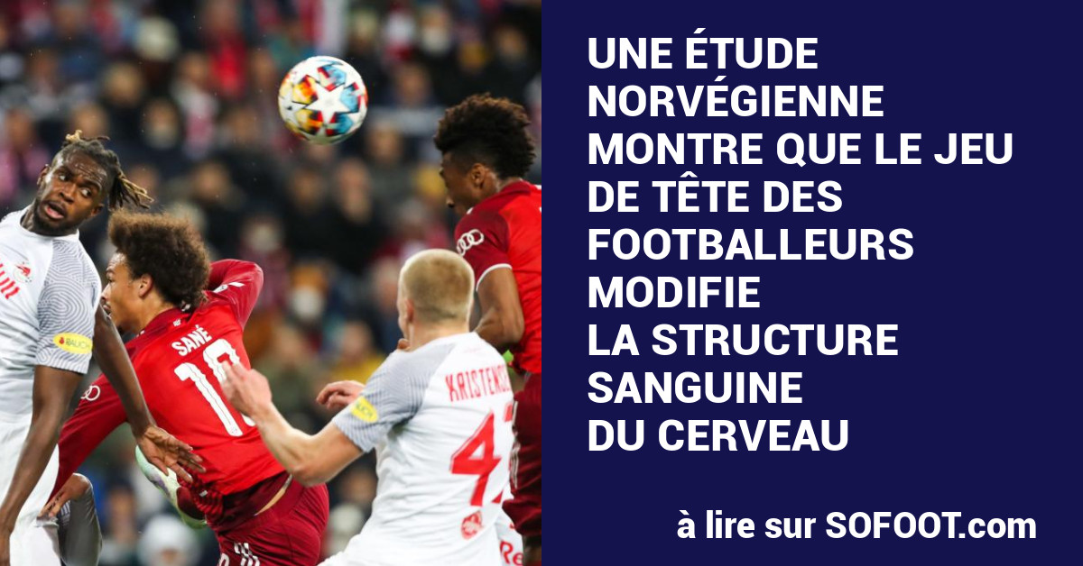 Une tude norv gienne montre que le jeu de t te des footballeurs